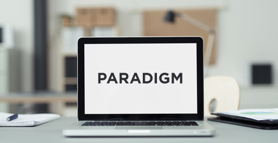 The aura from a paradigm transition